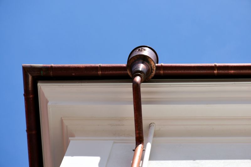 Copper Downspout Installation detail